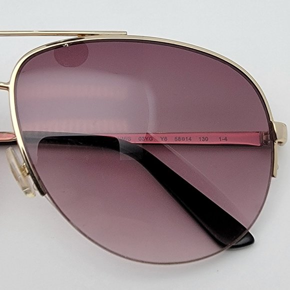 *SOLD* Juicy Couture Platinum/S 03YG Gold Frame Brown Gradient Lens Sunglasses - Picture 11 of 12